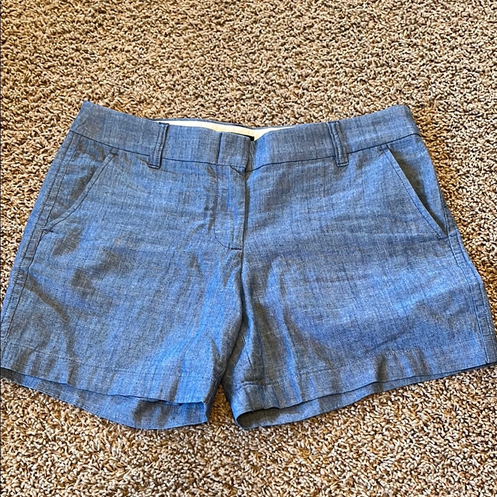 J. Crew Blue Bermuda Shorts Sz 6 - Picture 1 of 6